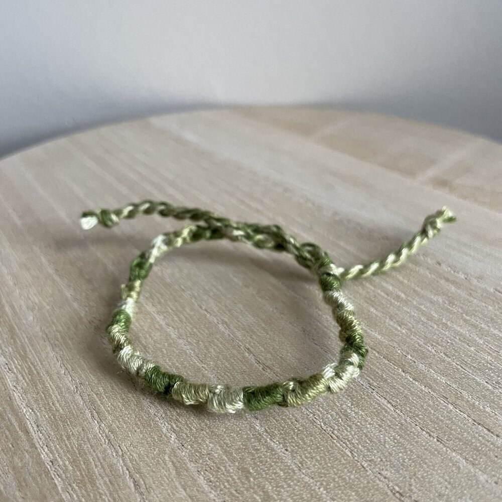 Twila Bracelet, anklet, trendy, comfortable, tie, embroidery thread, woven, gift